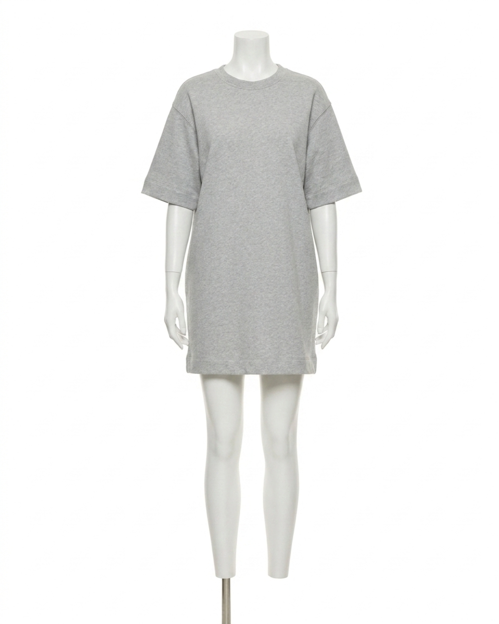 NEW CLOSED felpa dress in light grey melange